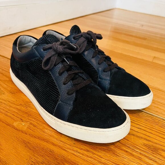 Brunello Cucinelli Leather Suede Corduroy Sneaker EUC Size 42.5 US 9.5 - Picture 3 of 16